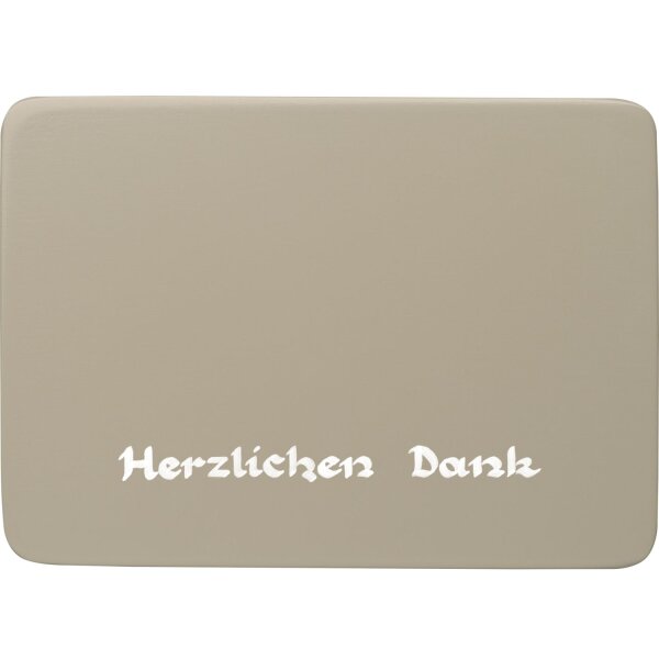 Wendt & Kühn Beschriftete Sockelplatte Herzlichen Dank Sockel1/HD/sg