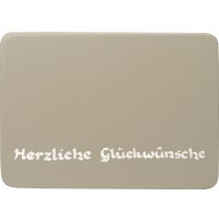 Wendt & Kühn Beschriftete Sockelplatte Herzliche...