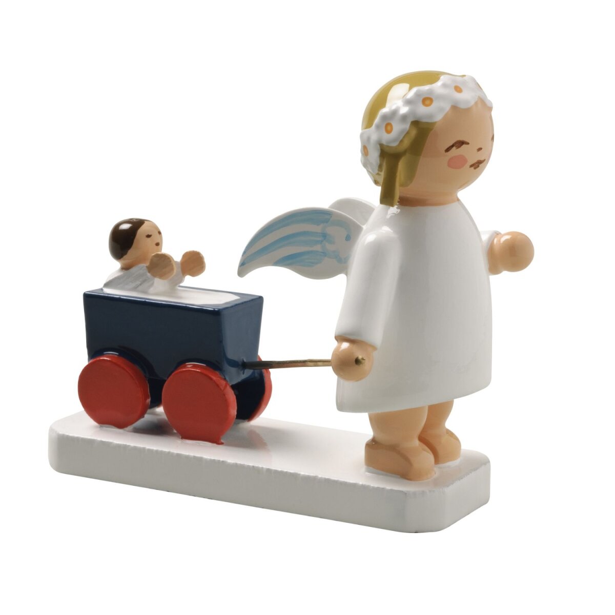 Viga Puppenwagen Elefant – Stabiler Laufwagen Aus Holz, Für Puppen & Spielzeug, Ab 12 Monaten, FSC-zertifiziert
